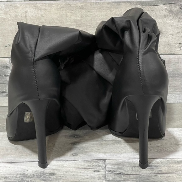 JEFFREY CAMPBELL 2-In-1 faux fur Pantaboots ,Black Stretch - Sz-7.5 - M - Jeans - Picture 9 of 16